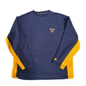 Starter vintage Michigan Wolverines fleece pullover crewneck sweatshirt size XL